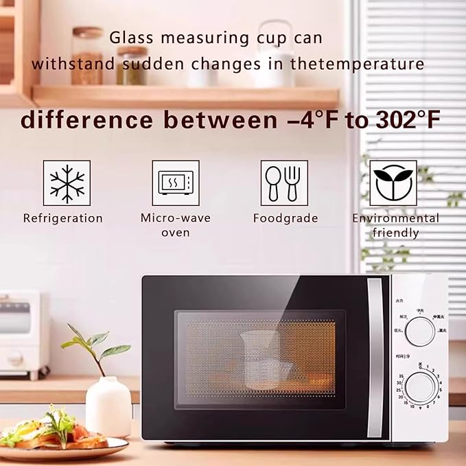 Measuring Cup 120ml (4OZ), Made of High Borosilicate Glass, V-Shaped Spout 4 oz Measuring Cup, Glass Liquid Measuring Beaker