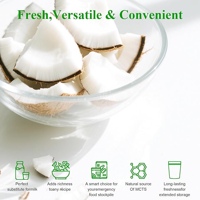 Organic Coconut Milk Powder 8oz (226g) - Dairy-Free Creamer for Coffee & Tea, Keto, Paleo & Vegan Friendly, Rich & Creamy, Non-GMO, No Additives