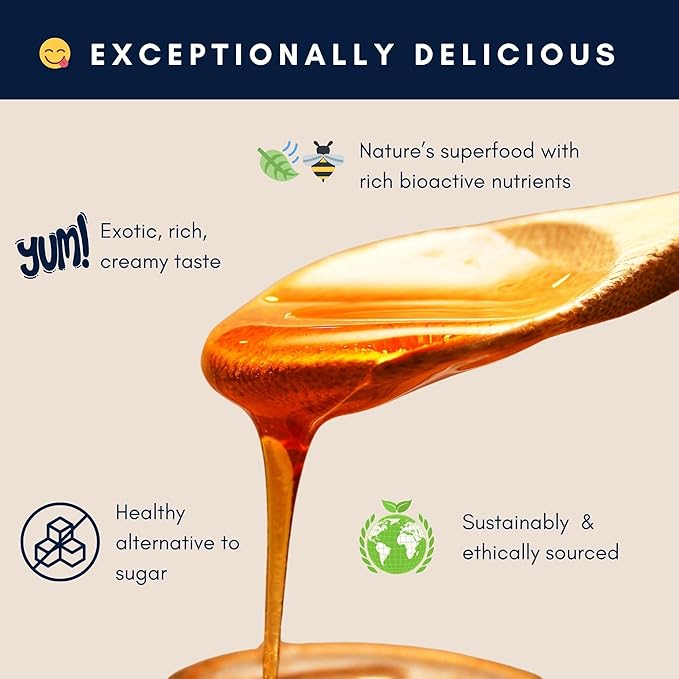 Honey Australia Manuka Honey MGO 830+ | 8.8 oz | Medical Grade, Organic, Raw, Certified Pure Manuka Honey for Daily Health & Wellness | Delicious, Rich Taste, Also Suitable For Skin Care