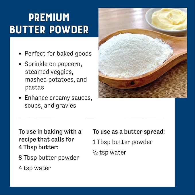 Judee's Gluten Free Butter Powder - Versatile Cooking & Baking Butter Powder - Gluten-Free & Keto-Friendly Formula - 11.25 Ounce, Pack of 1