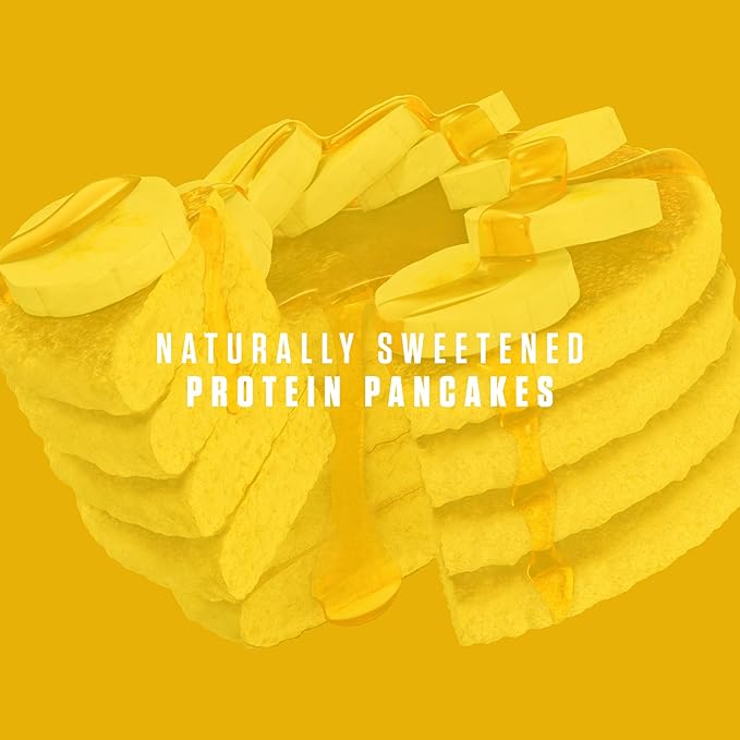 RYSE Loaded Protein Pancake & Waffle Mix - Banana - Naturally Sweetened Breakfast with 21g Protein, 3g MCTs and 2g Fiber - No Added Sugar - High Protein Snack for Clean Energy - 6 Servings