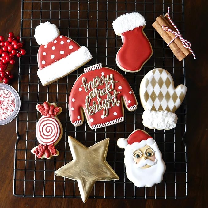 Winter Hat Cookie Cutter 3 Piece Set, Premium Food-Grade Stainless Steel, Dishwasher Safe (Winter Hat 3 Piece)