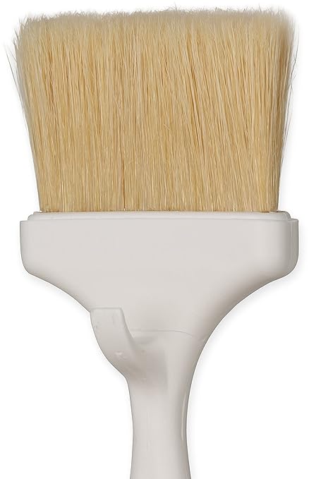 SPARTA 4037900 Meteor Boarhair Basting Brush, Dishwasher Safe With Built-In Plastic Handle, 3 Inches, Brown, (Pack of 12)