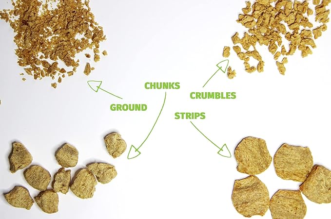 Plant Basics - Hearty Plant Protein - Unflavored Crumbles, 8 oz, Made from Peas, Non-GMO, Gluten Free, Low Fat, Low Sodium, Vegan, Meat Substitute