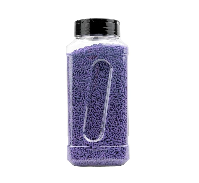 GranAroma Purple Sprinkles, Decorative, Soft, Cakes & Cupcakes (1.5 Pound)