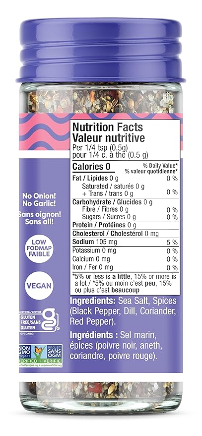 Fody Foods Steak Seasoning, 3.2 Oz, Garlic and Onion Free, Low FODMAP Certified, Gut & IBS Friendly, Vegan, Non-GMO, Gluten Free, Keto Friendly, Great for Grilling