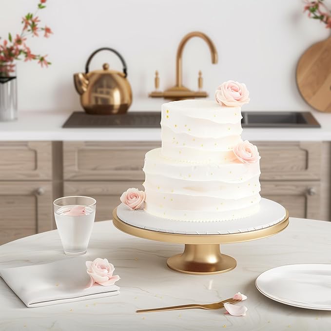 BOARDS+ Cake Drums 8, 10 & 12 Inch (3 Sizes, 12 Pack Total) | 1/2" Thick Cake Rounds + Prop Up Tool Included | 0.5" Sturdy Circles, Seamless & Greaseproof For Presenting Heavy/ Tiered Cakes