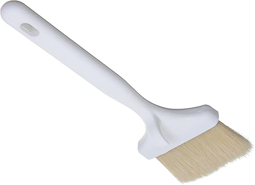 SPARTA 4037900 Meteor Boarhair Basting Brush, Dishwasher Safe With Built-In Plastic Handle, 3 Inches, Brown, (Pack of 12)