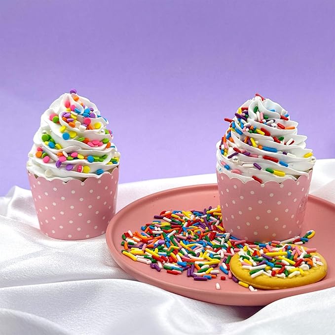 Easter Sprinkles for Cake Decorating, 8Oz Rainbow Jimmies Pearl Bunny Confetti Pastel Sprinkles for Cookie Baking Ice Cream Cupcake Decorations
