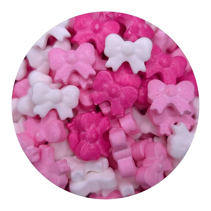 NCS Hot Pink, Light Pink and White Edible Candy Sprinkles, 8 ounces - Great for Cupcakes, Cookies, Cakes, Cakes Pops, Donuts
