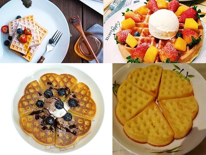 Silicone Waffle Mold - Muffin Pan, Cake Chocolate Baking Tray for Candy Soap - Flower/Square Shape