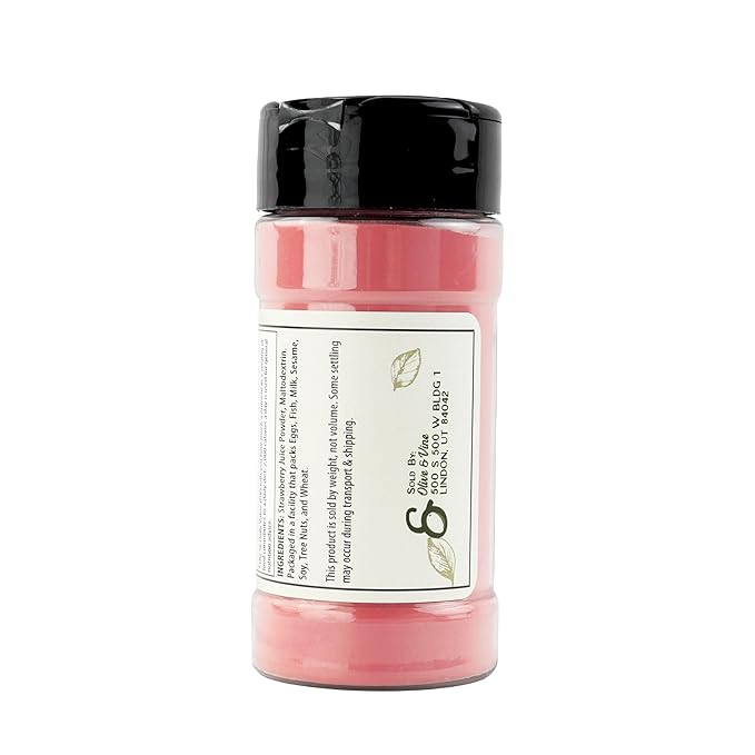 Olive & Vine Strawberry Powder, Sweet & Fruity, For Smoothies & Baking, Rich Tradition, Authentic Taste, For Global Recipes (2.4 Ounce)