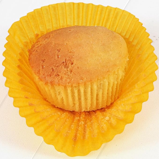 Caperci Bright Rainbow Jumbo Cupcake Liners Extra Large Muffin Baking Cups 300-Count, Odorless, Upgraded & Food Grade Grease-Proof Paper