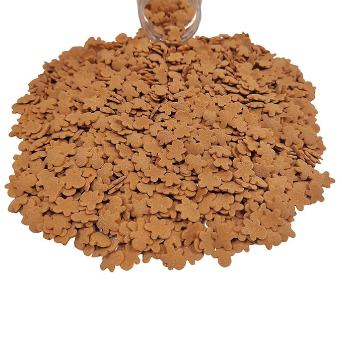 Homankit Christmas Sprinkles for Cake Decorating, Gingerbread Man Confetti Sprinkles, Edible Holiday Sprinkle for Cupcake Toppers Baking Cookie Ice Cream Dount Dessert Decoration 3.5oz
