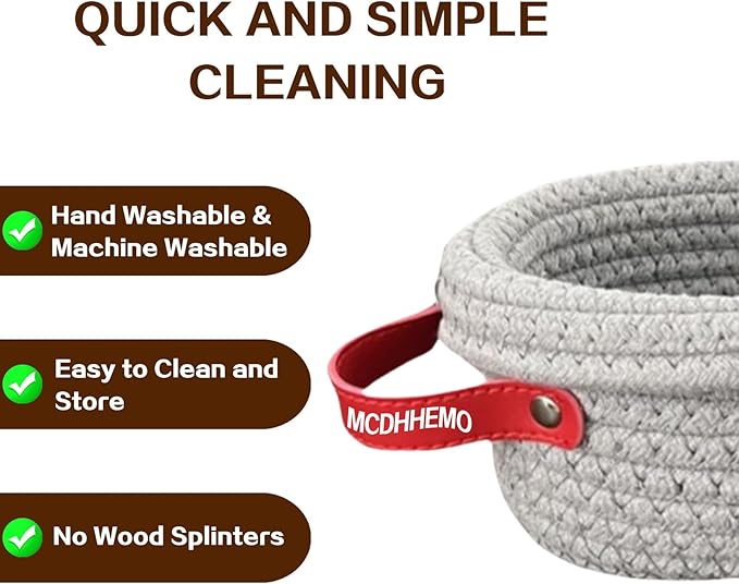 mcdhhemoCotton Rope Banneton Bread Proofing Basket Set, 2 Round Bread Baskets with Liner and Lid, Suitable for Artisan Bread Baking and Sourdough Bread Baking Supplies
