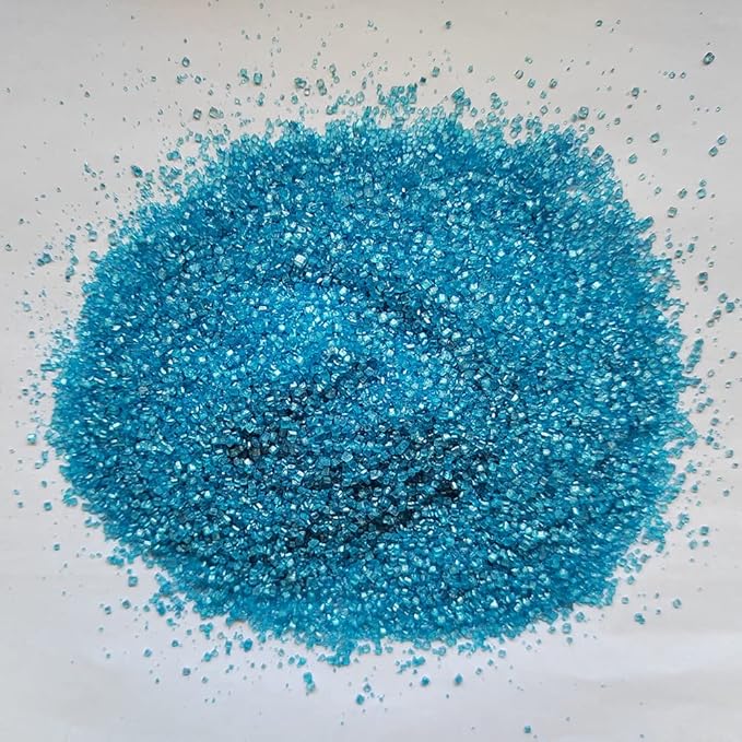 Homankit Sanding Sugar, Blue Edible Sugar Crystals, Sugar Sprinkles Mix for Celebration Cakes, Cupcakes, Baking, Cookies Decorating, 3.2 OZ