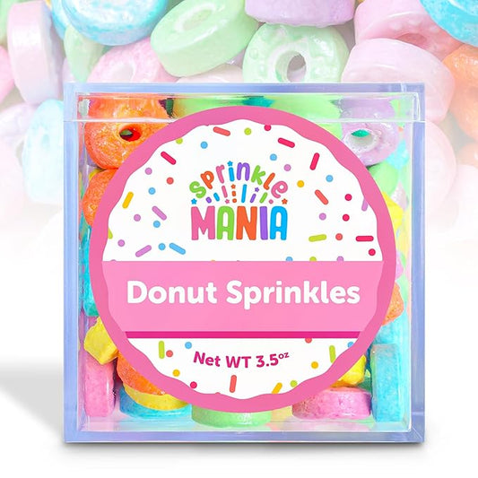 Pretty Donut Sprinkles for Cupcakes - Our Pastel Sprinkles for Cake Decorating Add a Pop of Color to Any Tasty Treat - Donut Sprinkle Party Supplies - Celebrate Events with our Cute Topping (Pastry)