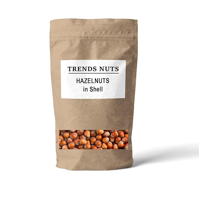 Trends Hazelnuts In Shell – Natural, Fresh, and Crunchy – Perfect for Snacking, Baking, and Healthy Recipes (6 LBS)