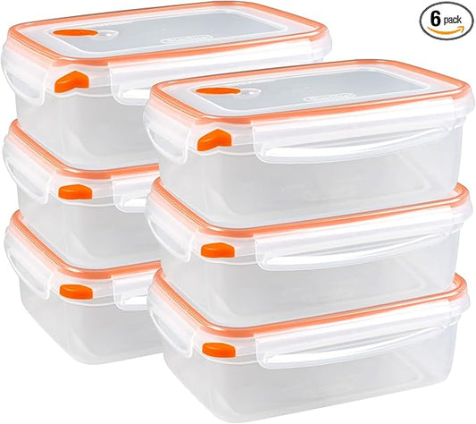Sterilite 03221106 8.3 Cups Rectangle Ultra-Seal™ Container 6PK