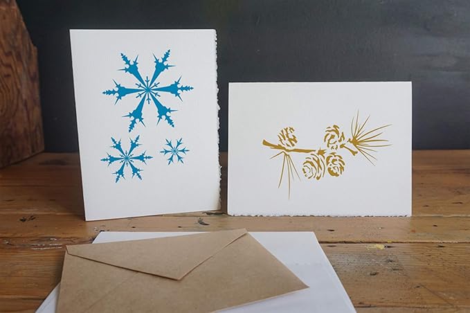 Stencil1 Ultimate Winter Holiday 16 Pack Set Stencil – Reusable Winter Christmas Template for DIY Crafts, Holiday Decor, Painting on Wood, Fabric, Cards & More - 8.5" x 11"
