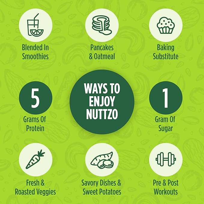 NuttZo Almond Coconut and Chocolate Almond Coconut 7 Nuts & Seed Butter Bundle | Keto Friendly | Almonds, Brazil Nuts, Macadamia, Pecans & More | 4g of Protein, 1g of Sugar | Gluten Free | 12 oz Jar