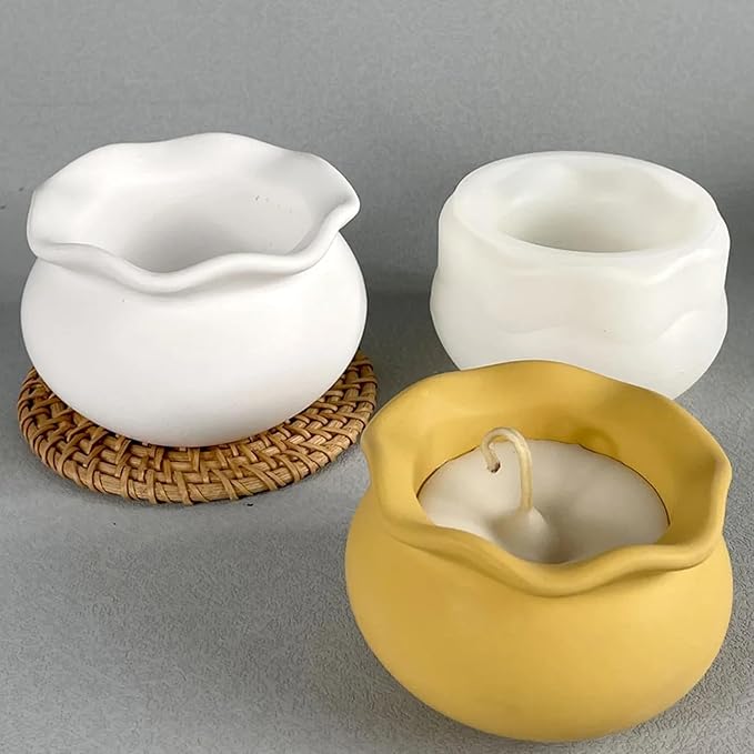 Fish Tank Shape Candle Jar Silicone Mold DIY Succulent Flower Pot Vase Jewelry Storage Box Concrete Resin Plaster Mould