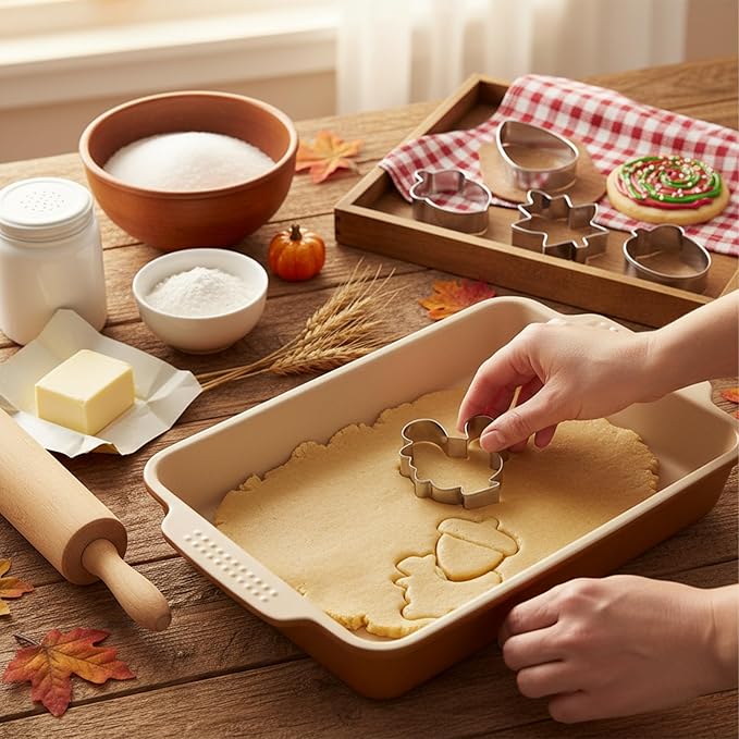 6Pcs Thanksgiving Cookie Cutters Set, Mini Autumn Cookie's Cutter Set, Holiday Cookies Cutter Thanksgivings Shapes for Homemaking Cookies, Fall Cookie Cutters for Thanksgiving