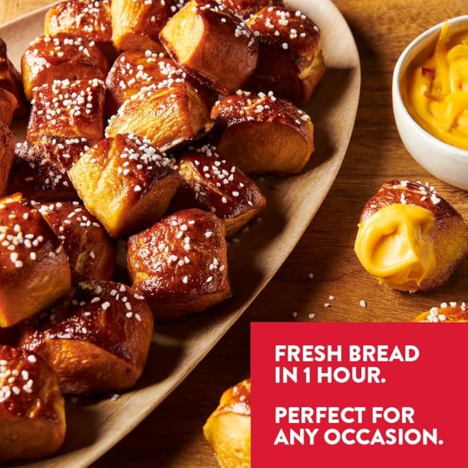 King Arthur Baking Company Soft & Chewy Pretzel Bites Mix Kit 15.6 oz., Baking Mix - Ready in 1 hour (Pack of 2)