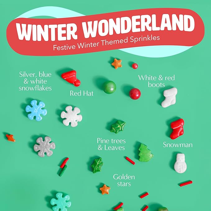 Sprinklemania Decorative Sprinkles (16, Winter Wonderland)