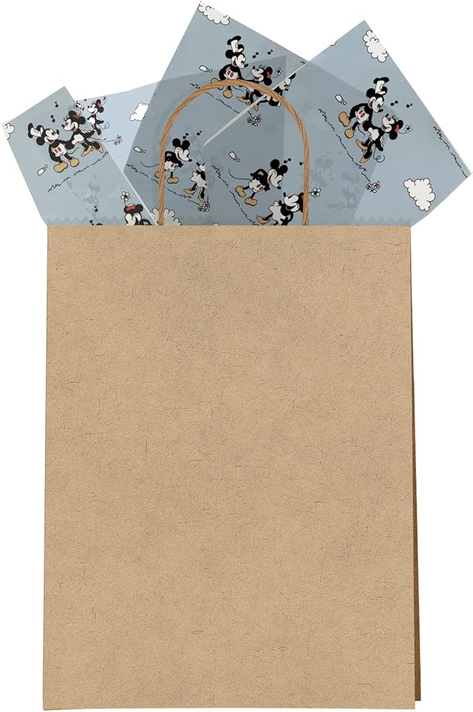 Pro Supply Global Vintage Cartoon Mouse Printed Tissue Paper for Gift Bags or Boxes and Wrapping - Baby Shower Bulk Decorative Art Tissue Paper for Packaging and Gifting | 24 Sheets 20" x 30"