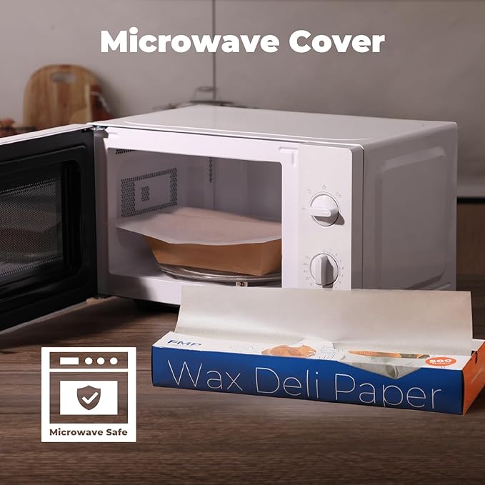 Fit Meal Prep [6000 Pack] 15 x 10.75" Wax Paper Sheets for Food, Interfolded Precut Deli Paper, Pop Up Grease-Proof Sandwich Paper Wraps, Waterproof for Lunch, Food Basket, Microwave Cover, BBQ