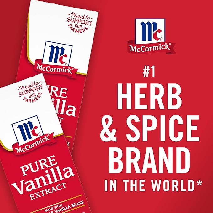 McCormick Vanilla Extract, Pure, Gluten Free, Non-GMO, Made with Madagascar Vanilla Beans, 1 fl oz