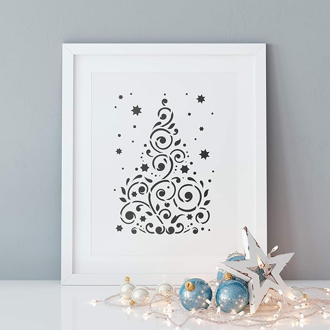 Christmas Tree Stencil - Holiday Designs, Christmas Trees