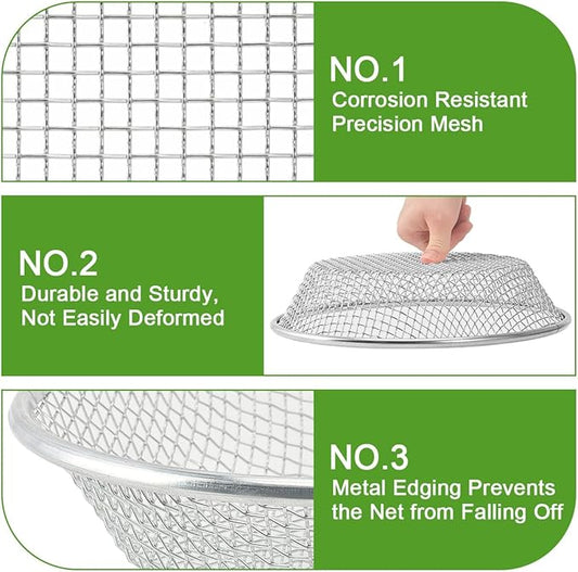 Soil Sifter Sieve Rock Sifter, Galvanized Screen for Compost, Dirt, Garden Soil Sieve Fits 5 Gallon Bucket, Rust-Resistant Compost Sifter,1/4in