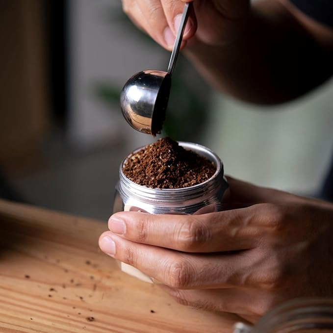 9.1'' Long Handle Teaspoon Measuring Spoon Coffee Scoop Stainless Steel – Metal Tablespoon 10ml Tsp or tbsp Measure for Tea Milk Ice Cream Baking Cooking Dry or Liquid Ingredients Kitchen Gadgets