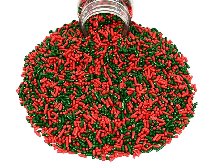 Mystic Sprinkles Christmas Holiday Sprinkle Mixes (Tis The Season Jimmy Mix 3oz)
