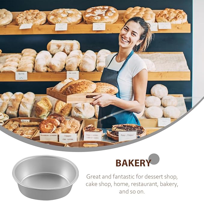 PRETYZOOM 4 Inch Mini Baking Pan: 4pcs Oval Cheesecake Mold - Nonstick Aluminum Alloy Cake Pan, Reusable Flan Baking Tin for Baby Shower, Wedding, Daily