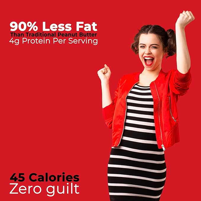 Betty Lou's 100% Organic Powdered Peanut Butter, Gluten Free, Vegan, Low Calorie, All Natural, High Protein, Deliciously Healthy, Just Add Water (6.35 Oz)