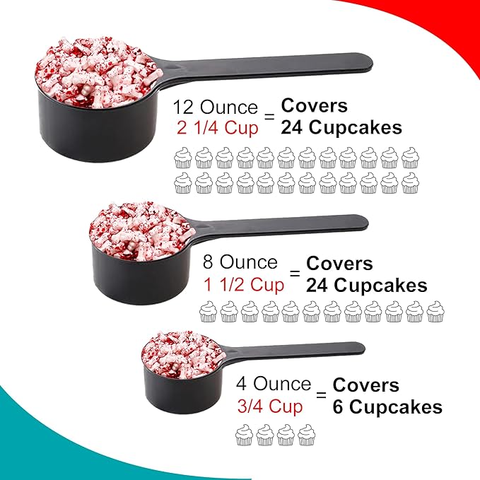 Bloody Bones Treat Toppers - 4 oz Resealable Stand Up Candy Bag - White Candy Bone Shaped Sprinkles w/Red Splashes - Halloween Themed Sprinkles for Holiday Desserts and Snacks