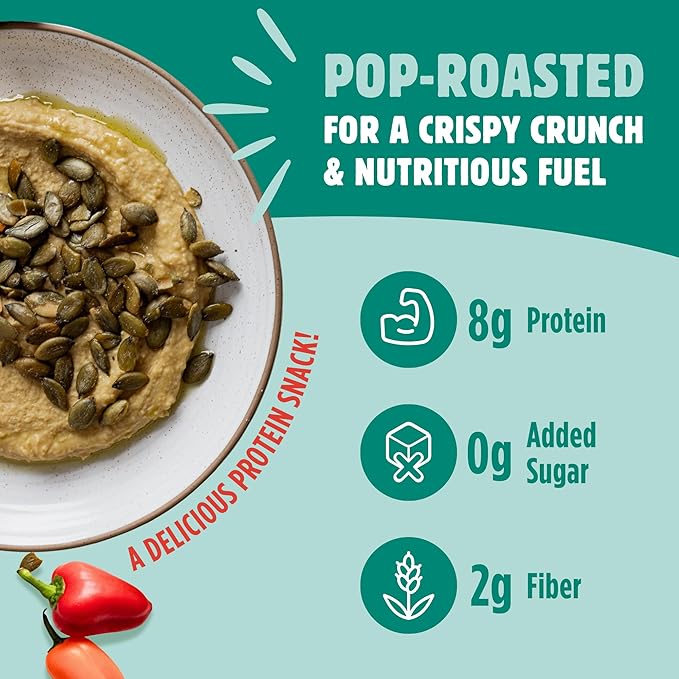 Top Fox Snacks Pumpkin Seeds to Eat (Salt & Vinegar, 3.5 oz – 2 Pack) - Gluten Free Snacks, Healthy Protein Snacks, Keto Friendly Snacks, Allergen Free Snacks, Paleo & Vegan - Organic Pop-Roasted