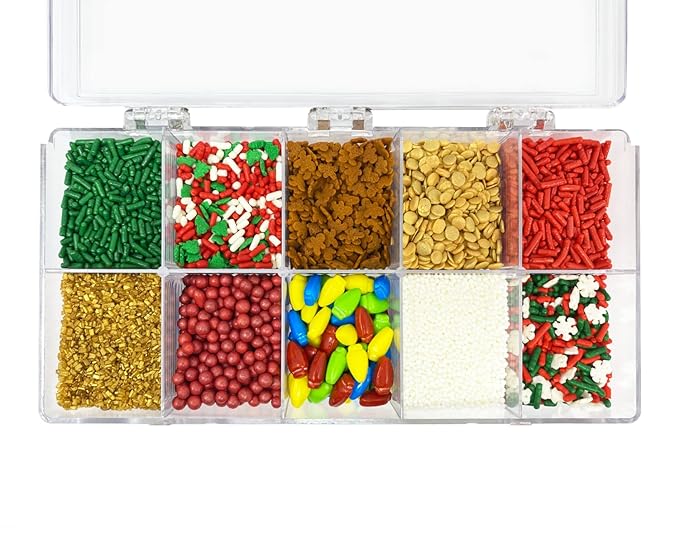 Mystic Sprinkles Christmas Holiday sprinkle Decorating Kits (Merry Little Christmas Sprinkle Decorating Kit 6.8oz)