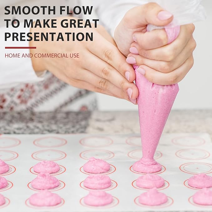 200pcs Disposable Small Piping Bags 8 inch, Mini Piping Bags, Pastry Piping Bags for Cream Frosting, Icing Bags for Cake and Dessert Decorations
