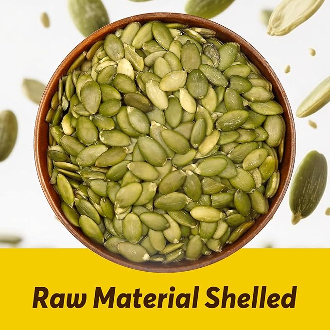 SUNGIVEN Organic Pumpkin Seeds 28 Oz Shelled Raw Gluten Free Non GMO Vegan for Baking Salad Breakfast Snack