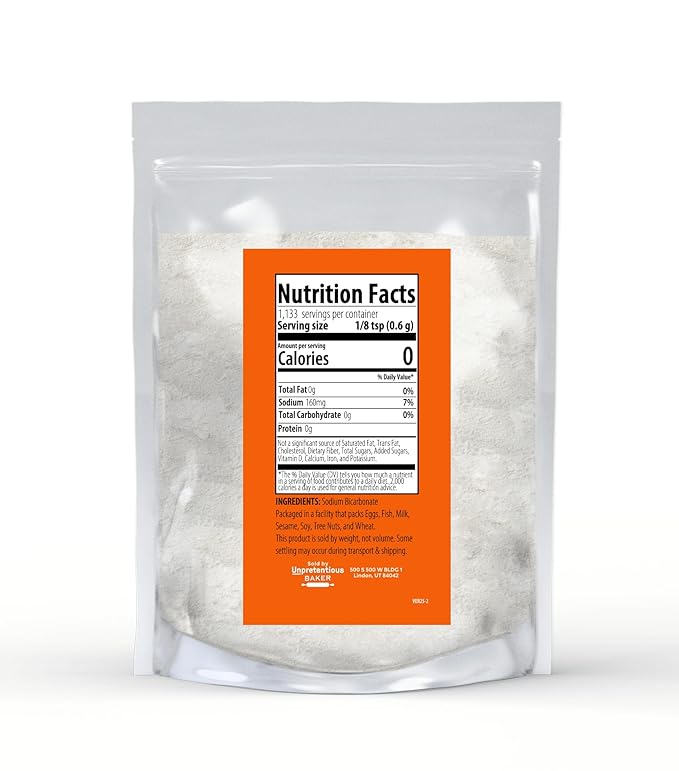 Unpretentious Baking Soda, 1.5 lb, Pure Sodium Bicarbonate