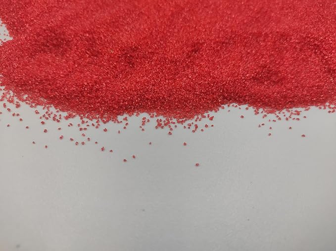 Edible 5 Ounce Fine Decorative Red Sanding Sugar Sprinkles for Baking, Sparkling Crystals for Cakes, Cookies, Cupcakes, Ice Cream Topping and Rimming Sugar