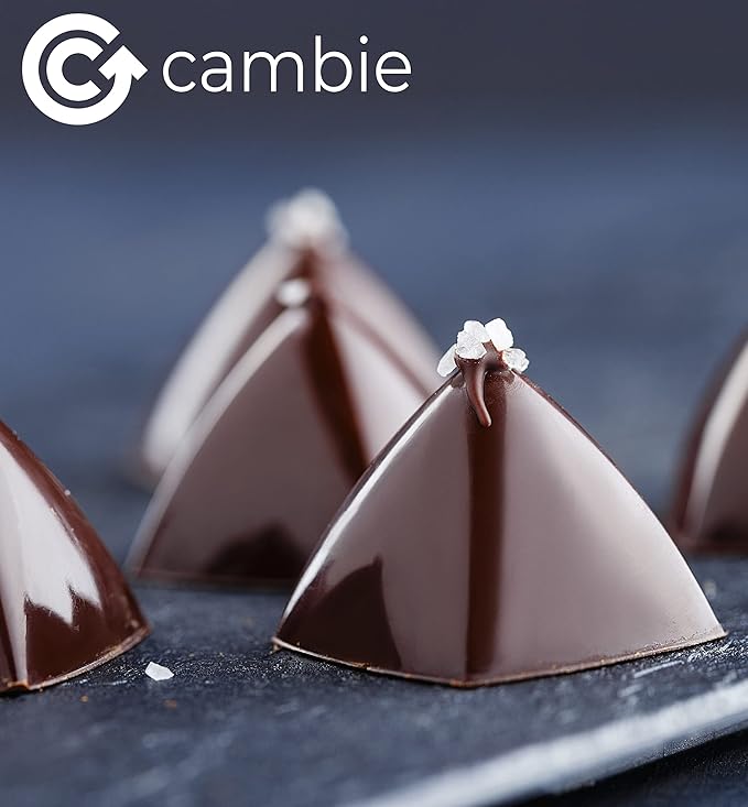 Cambie Dark Chocolate Couverture 54.5%, 2 Pounds of Dark Chocolate Chips, European Style Couverture for Chocolatiers, Pastry Chefs, Home Bakers, and Professionals, 2 Pounds