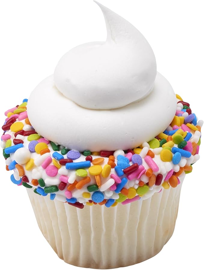 DecoPac Rainbow Party Fusion Mix Sprinkles, 26oz, Shaped Candy Sprinkles in Handheld Container, Magical Edible Decorations For Celebration Cakes, Cupcakes, Cookies and Donuts