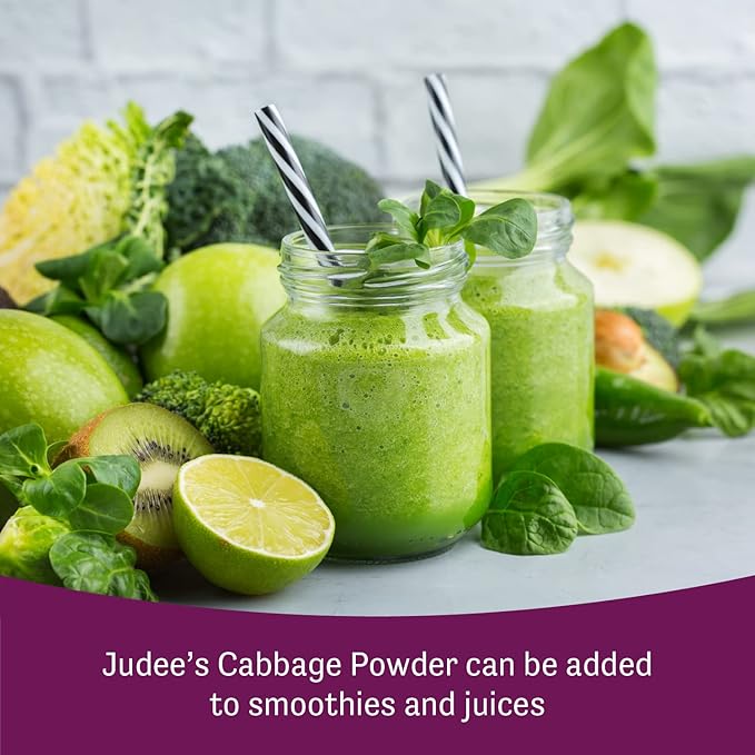 Judee’s Cabbage Powder 1 lb - 100% Non-GMO, Gluten-Free, and Nut-Free - Rich in Nutrients - Great for Baking and Seasoning - Blends Well in Smoothies and Shakes (Pack of 2)