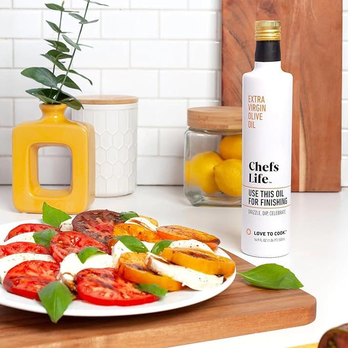 Chefs Life Cooking Oil, Blending Oil, & Finishing Oil 3 Pack - Extra Virgin Olive Oil, Avocado Oil, Cooking Oil Variety Pack, Gift Set for Dipping, Dressing, Cooking - 16.9 Fl Oz (3 Bottle Gift Set)