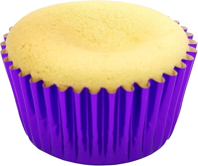 Standard Purple Foil Cupcake Liners Muffin Baking Cups for Party and More, 200-Count